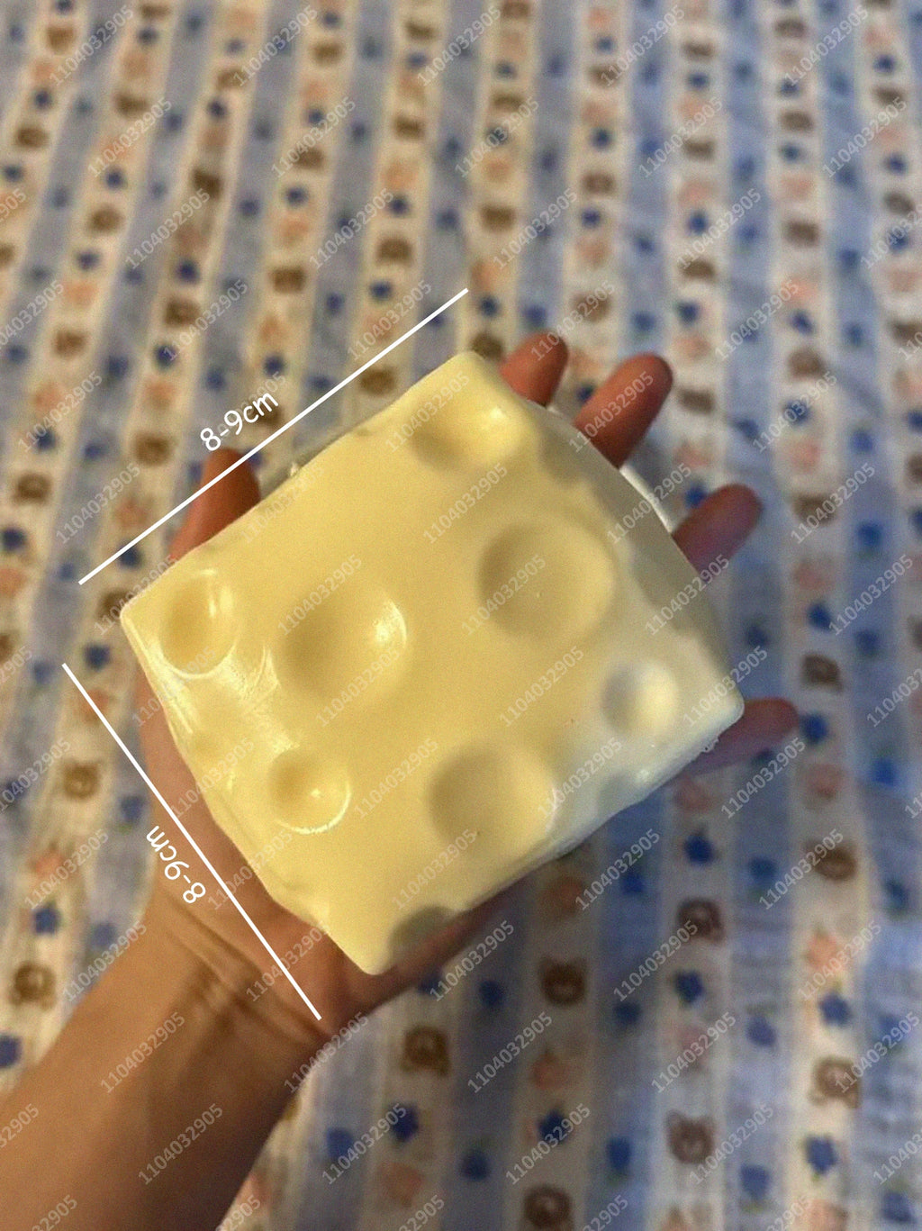 Jumbo Cheese Cube Squishy