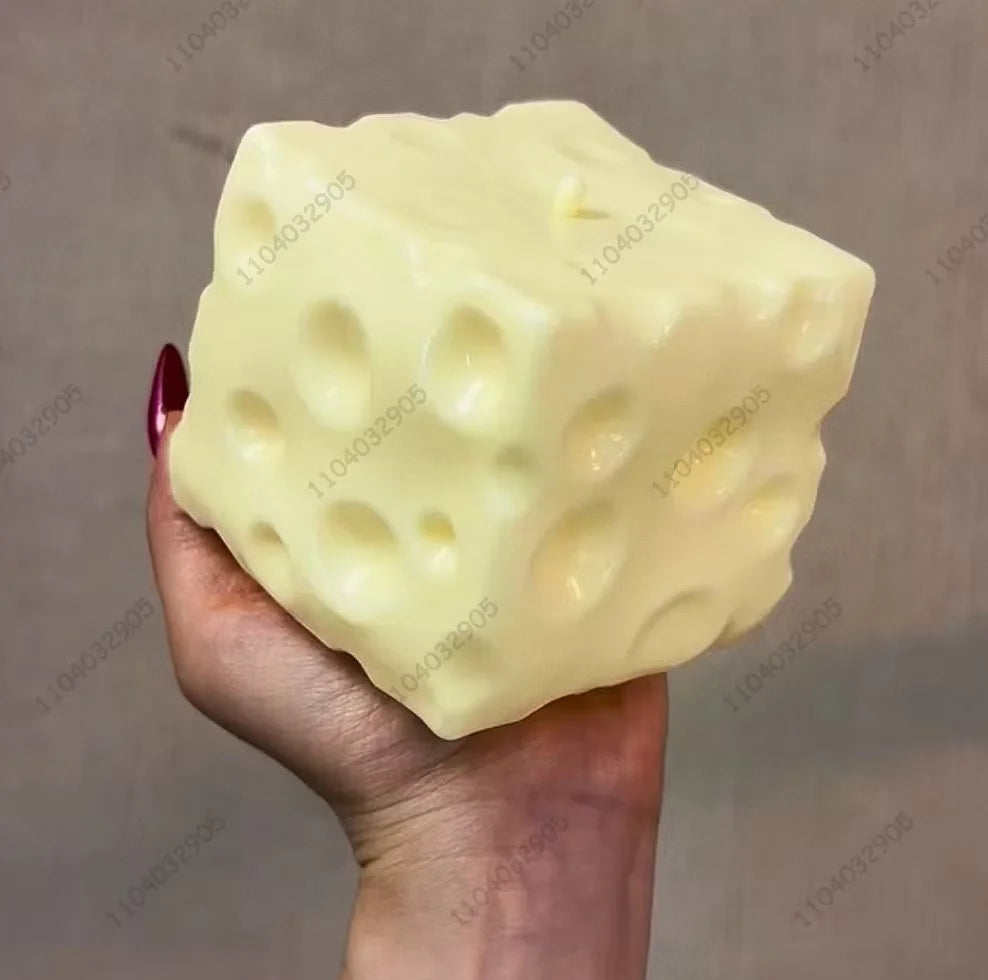 Jumbo Cheese Cube Squishy