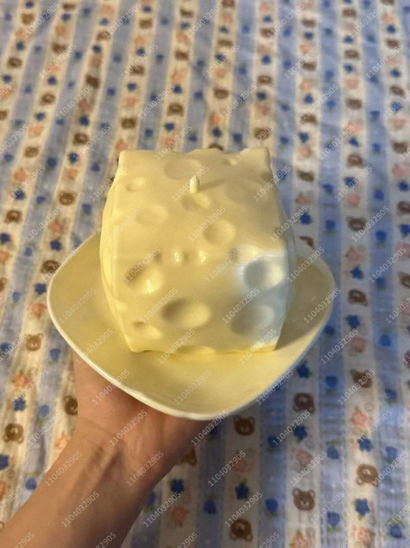 Jumbo Cheese Cube Squishy